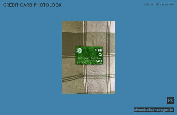 Irakische Rafidain Bank Visa Classic Karte Fotoansicht Beispielvorschau
